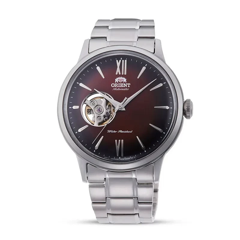 Orient Bambino Open Heart Brown Dial Men's Watch | RA-AG0027Y